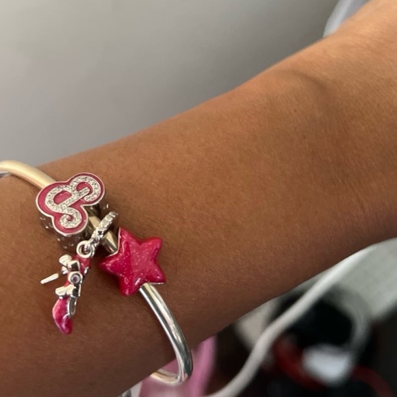 Pure silver 925 stamped pink Barbie lot of 3 charms new - Picture 7 of 11